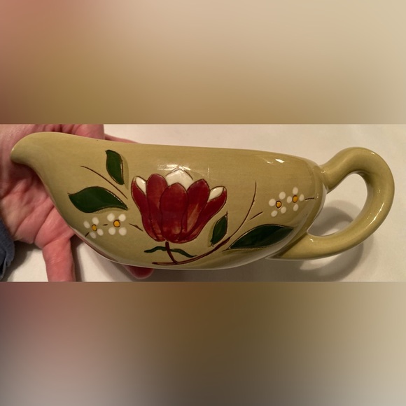 Stangl Pottery 'Magnolia' Gravy Boat Mid Century Modern - Picture 10 of 12